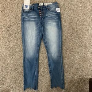 Indigo Rein Mid-Rise Ankle Jeans, NWT, sz 9